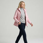 Softshelljacke für Damen mit Kapuze für Outdoor mit winddichtem Material Rosa 2