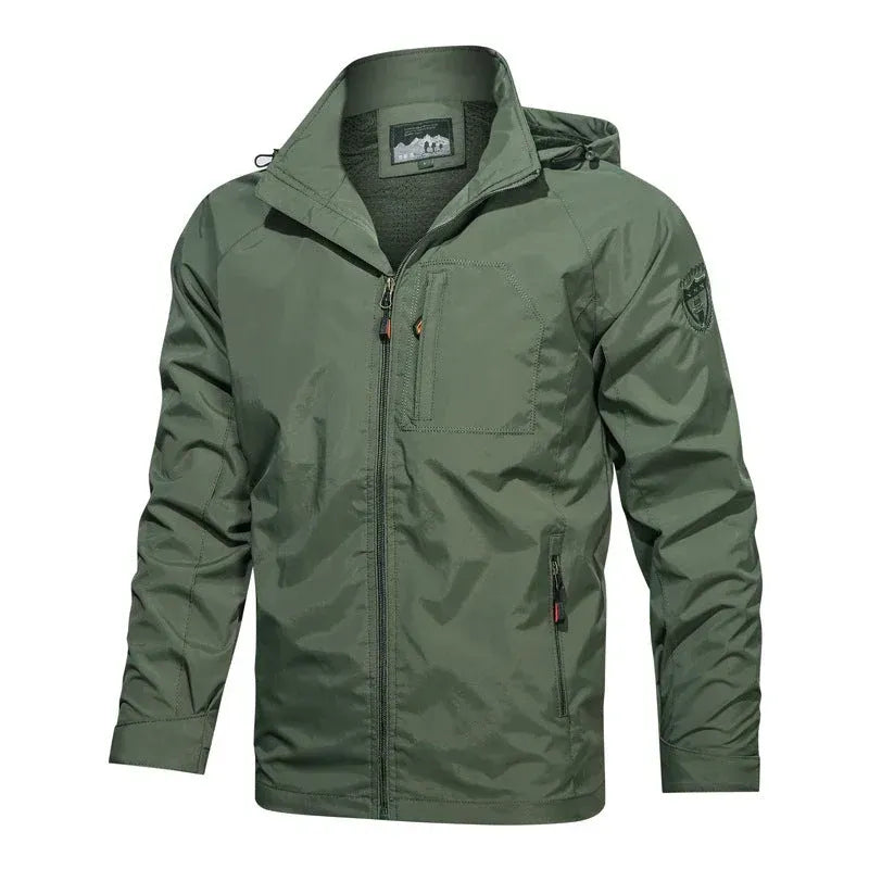 Softshelljacke für Herren mit Kapuze im Stretch-Design mit wasserdichter Ausstattung Dunkelgrün 10