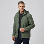 Softshelljacke für Herren mit Kapuze im Stretch-Design mit wasserdichter Ausstattung Dunkelgrün 2