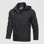 Softshelljacke für Herren mit Kapuze im Stretch-Design mit wasserdichter Ausstattung Schwarz 8