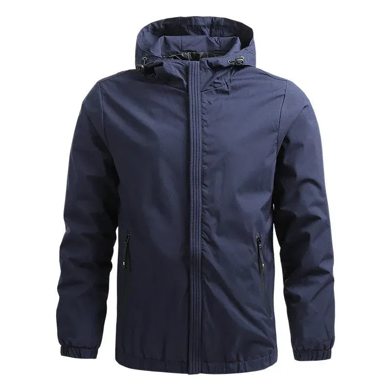 Softshelljacke für Herren mit Kapuze im winddichten Design Blau 11