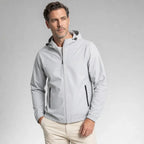 Softshelljacke für Herren mit Kapuze im winddichten Design Grau 7