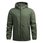 Softshelljacke für Herren mit Kapuze im winddichten Design Grün 8