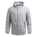 Softshelljacke für Herren mit Kapuze im winddichten Design Grau 9