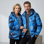 Softshelljacke für Unisex mit Kapuze für winddichte im sportlichen Stil Dunkelblau 12