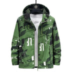 Softshelljacke für Unisex mit Kapuze für winddichte im sportlichen Stil Grün 17