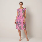 Sommerkleid für Damen in A-Linie mit Taschen ärmellos Flieder 7