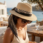 Sonnenhut für Damen aus Stroh mit großer Krempe im eleganten Stil 10