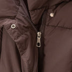 Steppjacke für Damen im Oversize-Schnitt mit Gürtel aus Daunen Braun 4