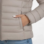 Steppjacke für Damen in taillierter Passform mit Stehkragen für den Übergang Grau 2