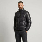 Steppmantel für Herren mit Steppung aus Polyester im Stehkragen-Design Schwarz 3