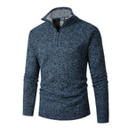 Strickcardigan für Herren aus Feinstrick mit Reißverschluss Blau 4