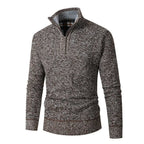 Strickcardigan für Herren aus Feinstrick mit Reißverschluss Braun 5