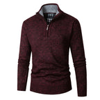 Strickcardigan für Herren aus Feinstrick mit Reißverschluss Rot 6