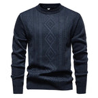 Strickcardigan für Herren aus Feinstrick mit Zopfmuster im Rautenmuster Dunkelgrau 7