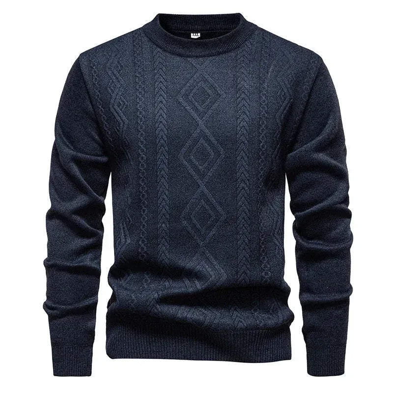 Strickcardigan für Herren aus Feinstrick mit Zopfmuster im Rautenmuster Dunkelgrau 7