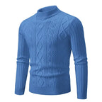Strickcardigan für Herren aus Strukturstrick im Herbststil Blau 6