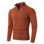 Strickjacke für Herren mit Stehkragen in warmer Ausführung Orange 7