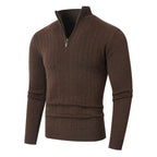 Strickjacke für Herren mit Stehkragen in warmer Ausführung Braun 9