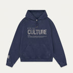 Sweatjacke für Damen im Oversize-Stil aus reiner Baumwolle mit Strasssteinen Blau 5