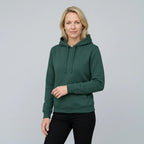 Sweatjacke für Damen mit Kapuze innen angeraut im sportlichen Stil Grün 10