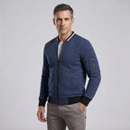 Sweatjacke für Herren mit Stehkragen mit Reißverschluss im sportlichen Stil Dunkelgrau 6