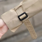 Trenchcoat für Herren aus Baumwolle mit Schulterklappen im zweireihigen Stil Beige 6