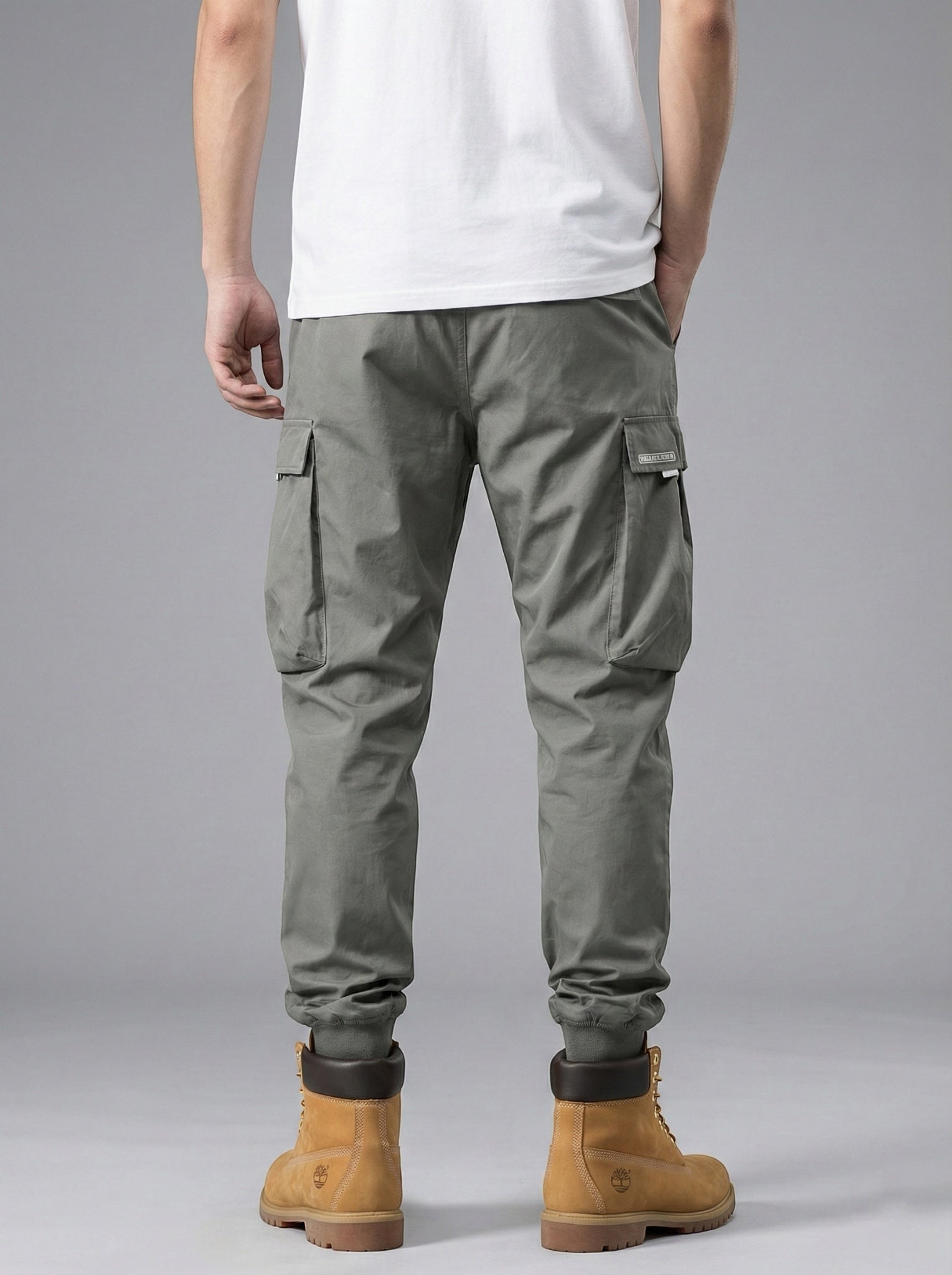 Jogger Tapered Cargo Hose für Herren mit Kordelzug und Bündchen