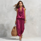 Zweiteiler für Damen mit Hose und Oberteil im Casual Stil Rosa 6